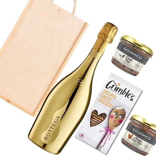 Bottega Gold Prosecco 75cl And Pate Gift Box